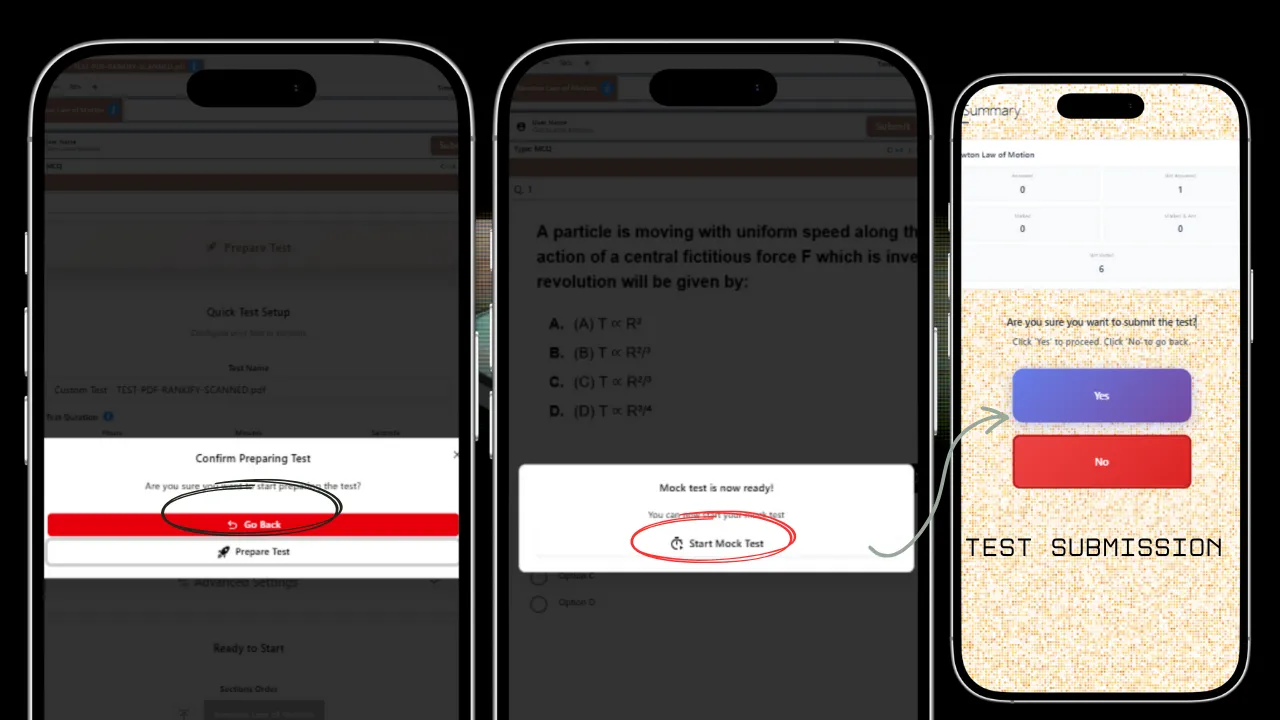 CBT Test Interface Screenshot - Part B
